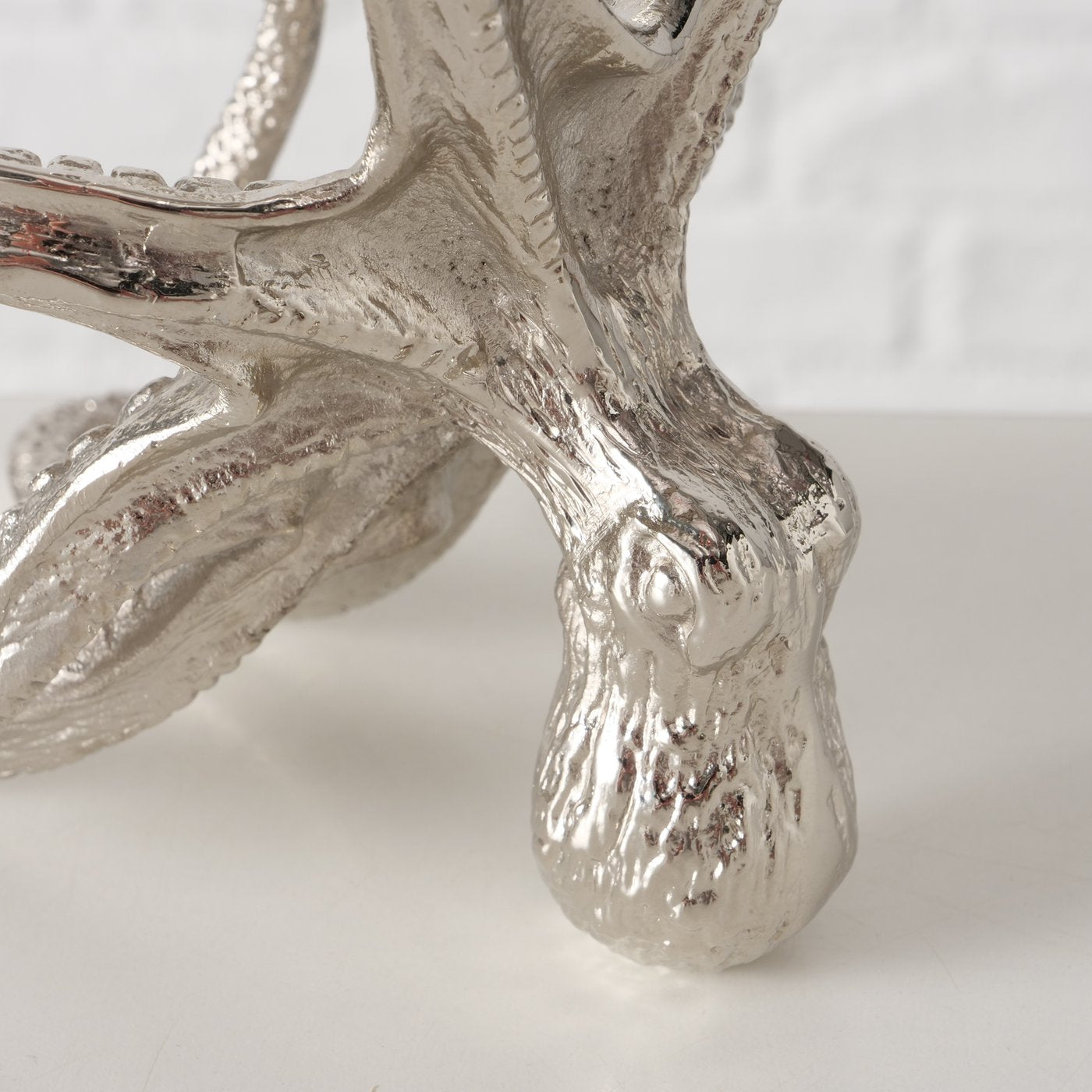 Flaschenträger Octo,B12,00cm, Aluminium vernickelt H 15,50 cm Glanz BOLTZE 2054156