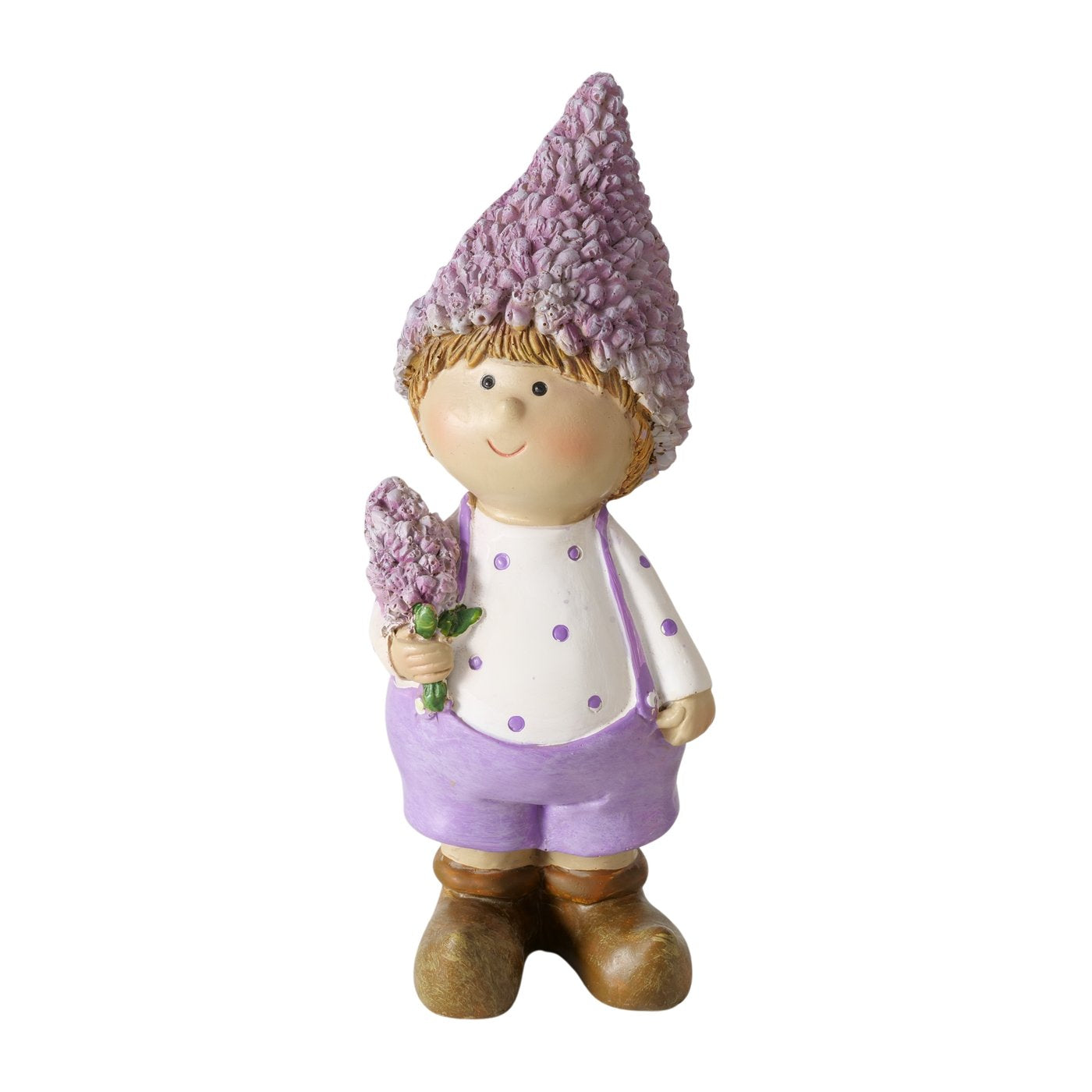 Figur Lavander, 2 sort.,KinderH 15,80 cm Kunstharz,lila,weiß