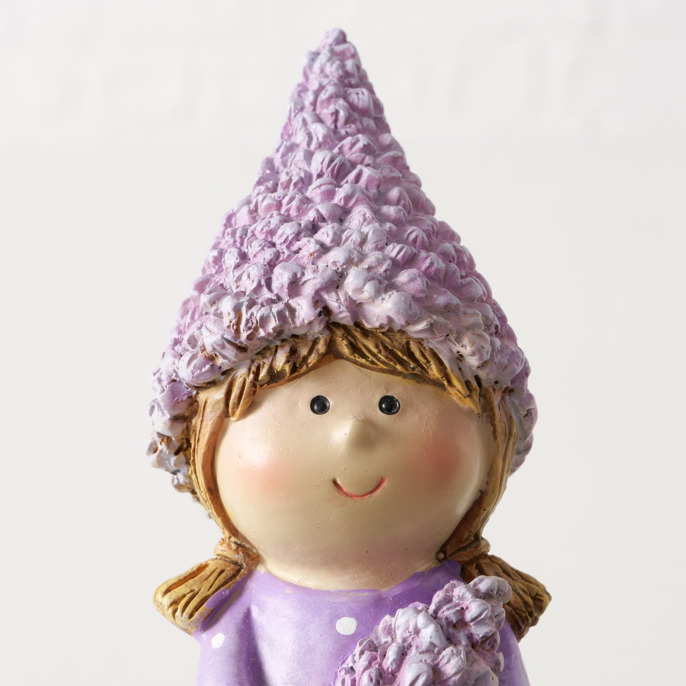 Kantenhocker Lavander,2 sort.,Kinder, H 10,00 cm, Kunstharz, llila,weiß