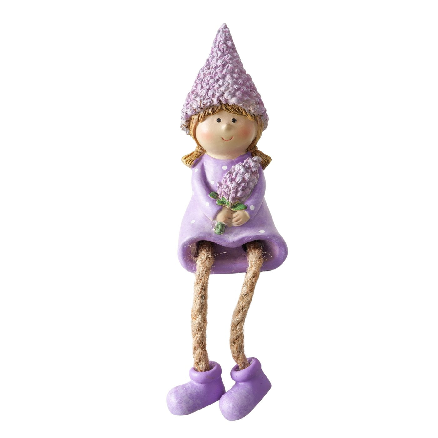 Kantenhocker Lavander,2 sort.,Kinder, H 10,00 cm, Kunstharz, llila,weiß