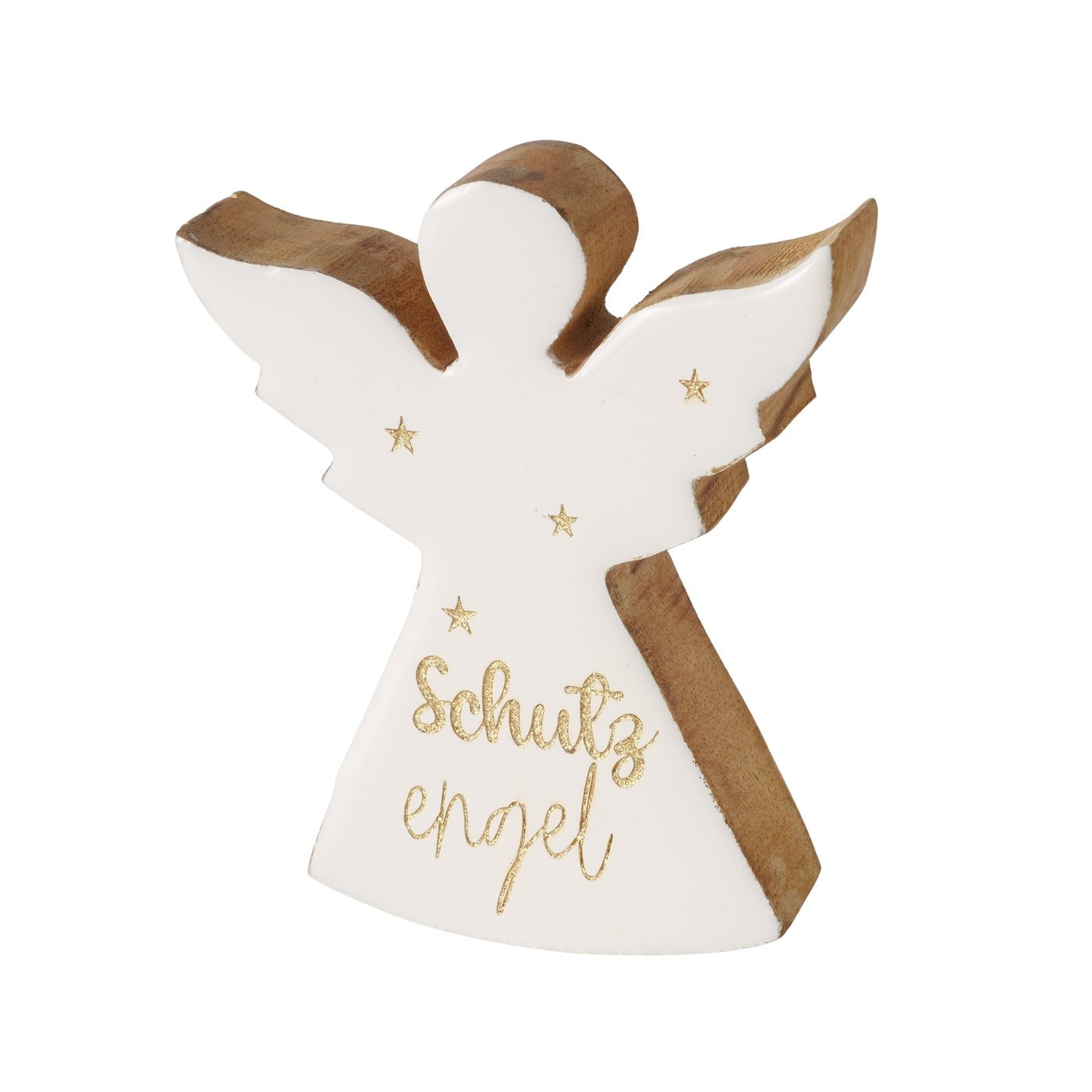 Figur Sinja Engel H 12,5 cm / Mango Cremweiß Natur 2069582