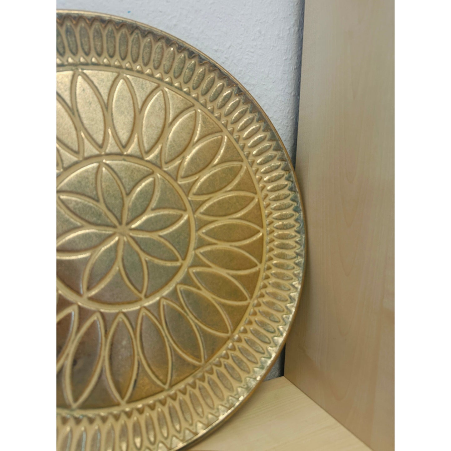 KRENZ Dekorationsteller Gold