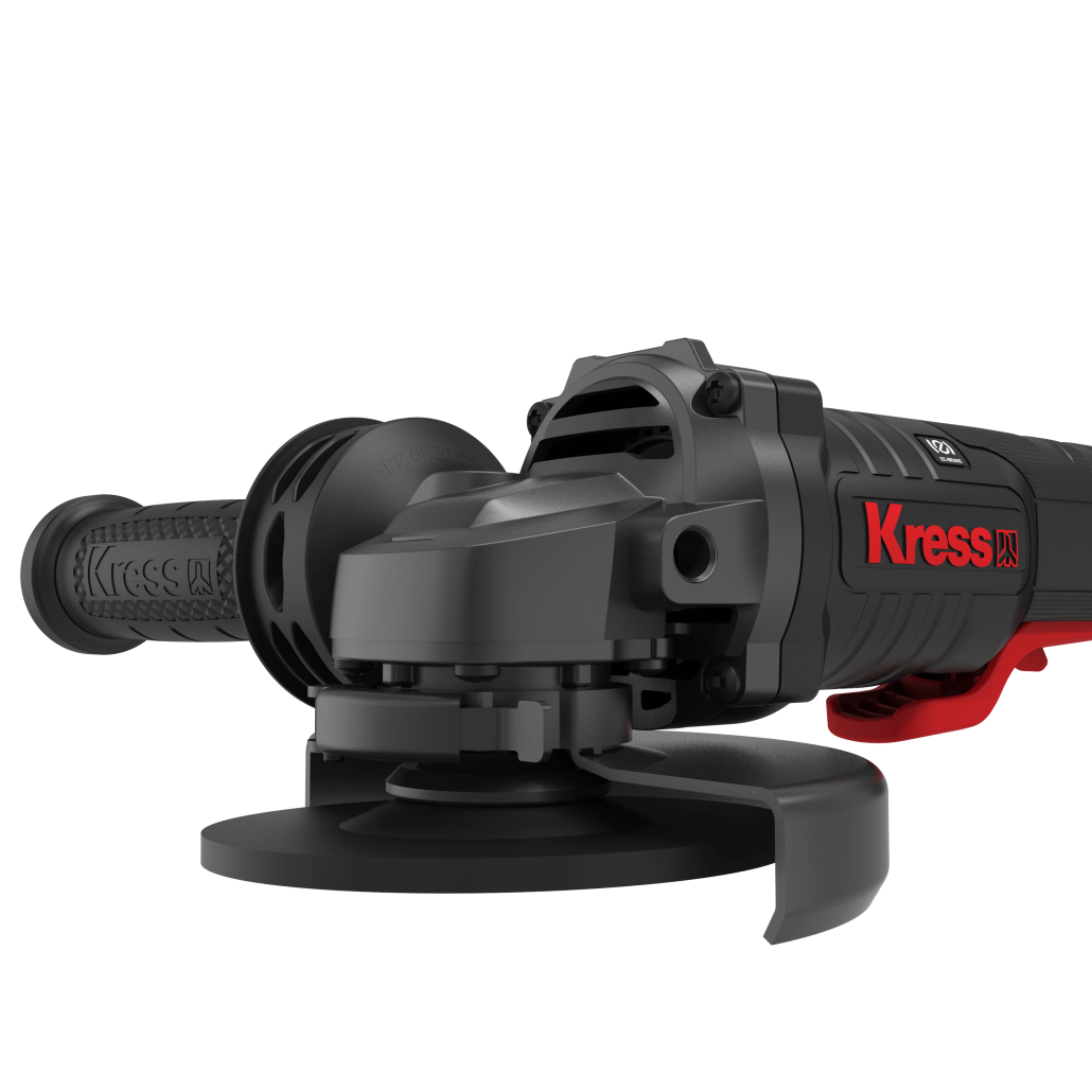 KRESS KUH04 20V AKKU-Winkelschleifer, 125mm, 2x4.0Ah, 6A Ladegerät