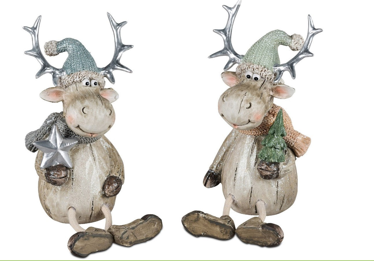 formano Dekofigur Winterzeit,Maße: Höhe 15 cm, Breite 8 cm ,Höhe mit Beine 20 cm