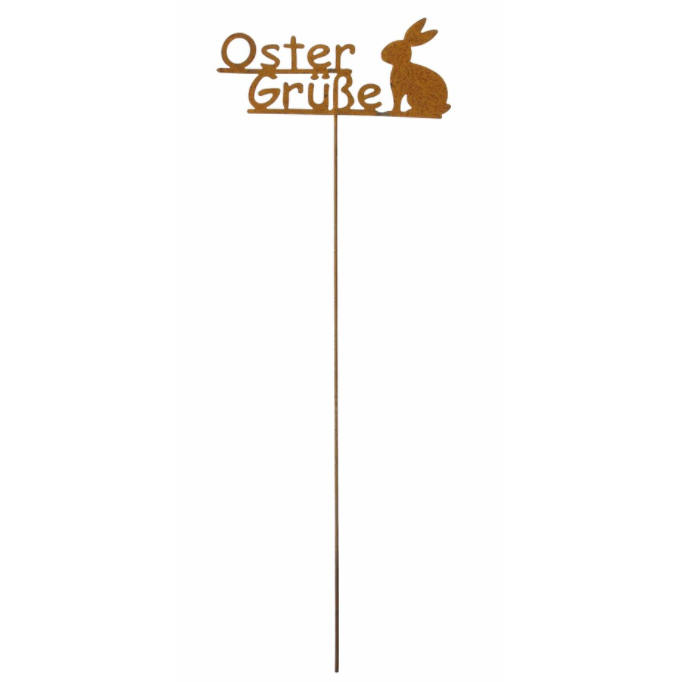 Rostdekoration / Gartendeko Frohe Ostern