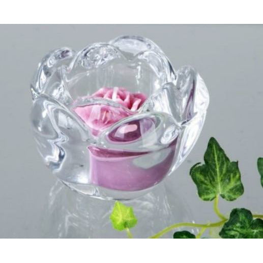 Teelichtleuchter Blüte Klarglas 1 Stück