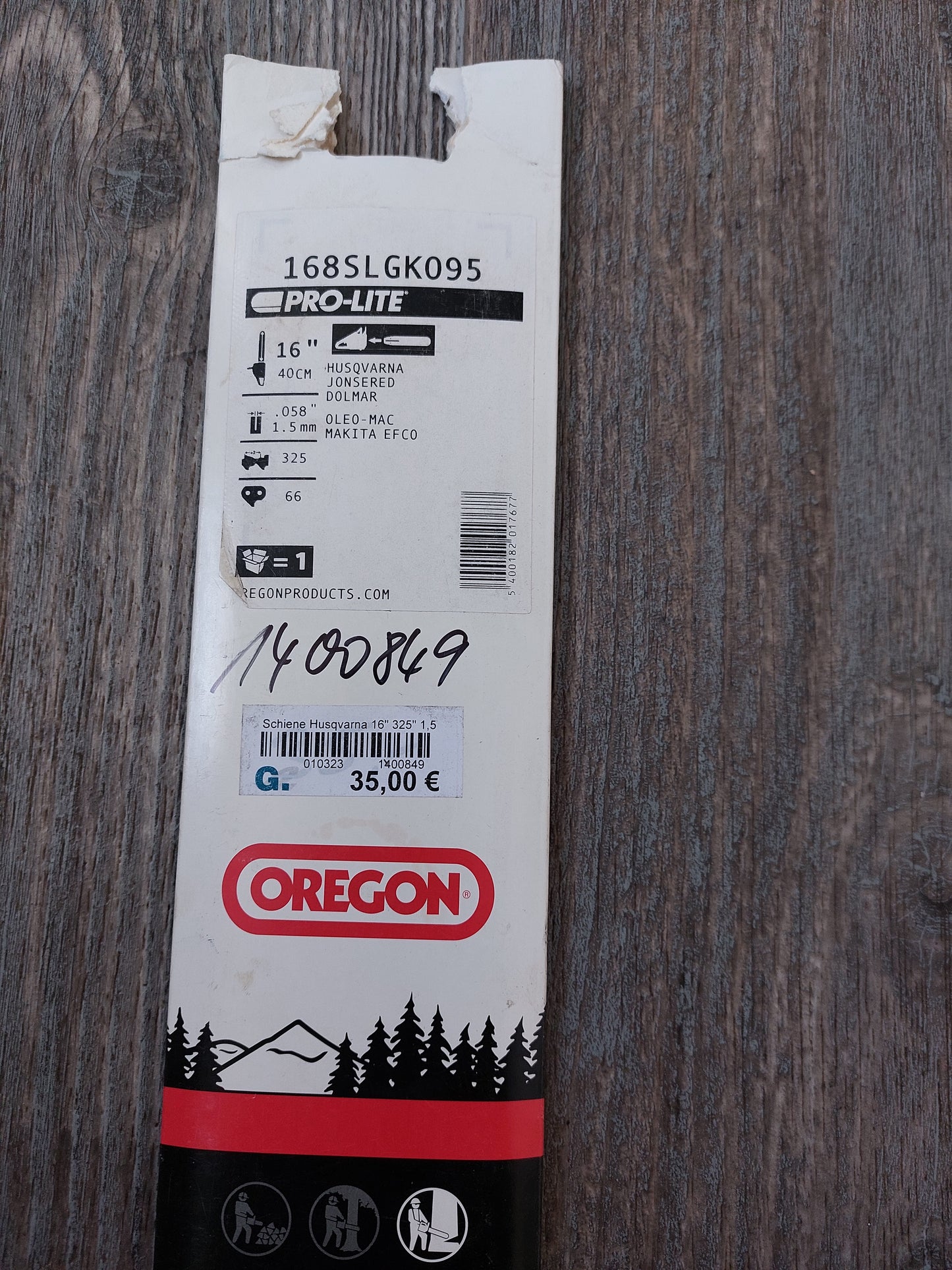 Oregon Schiene 168SLGK095
