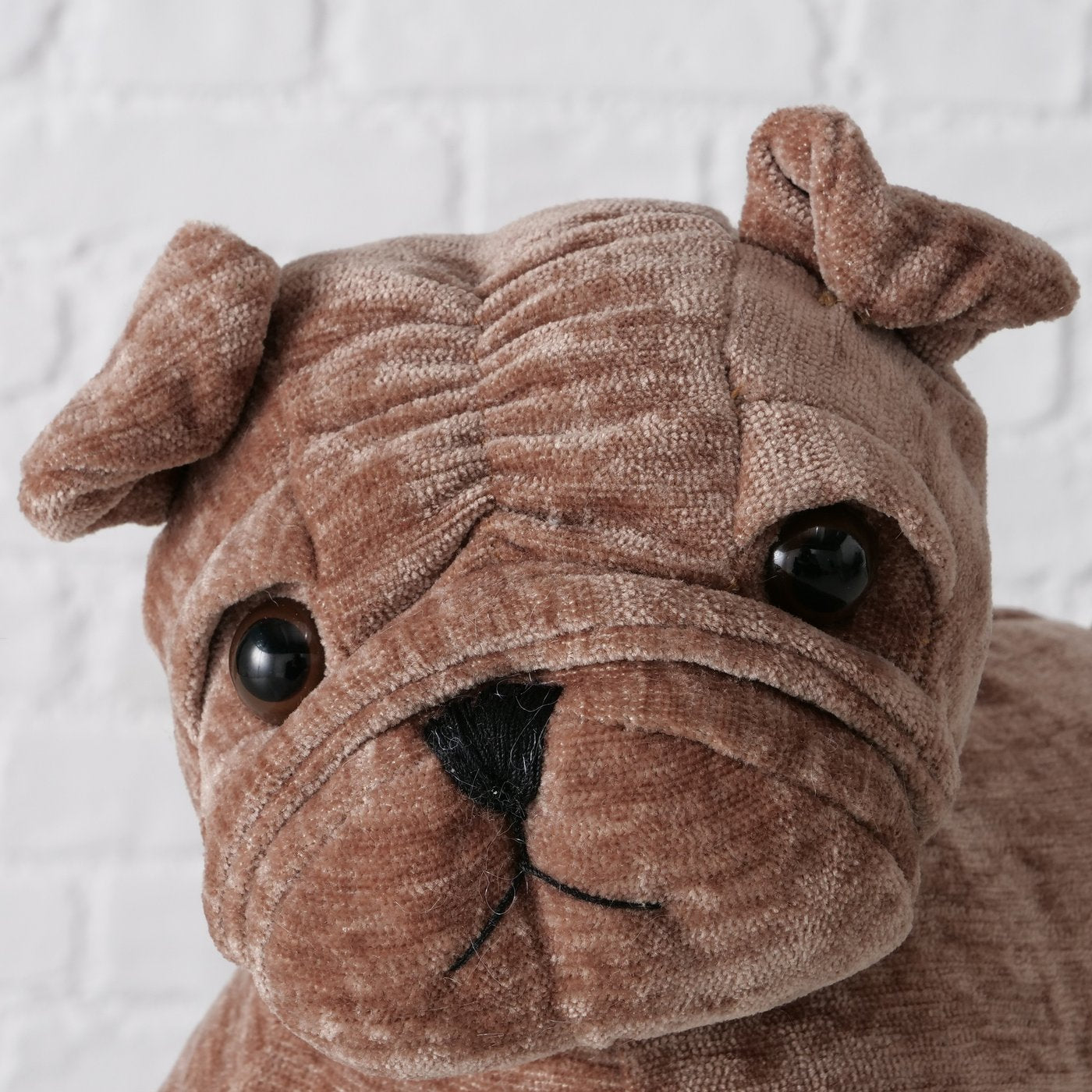 Türstopper Valdemar, 2 sort., Hund,H 20,00 cm ,B 13,00 cm Polyester 