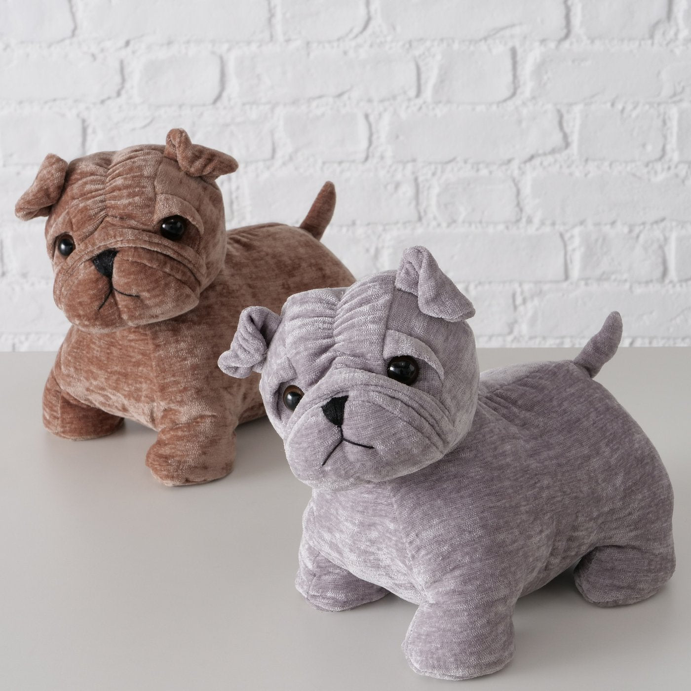 Türstopper Valdemar, 2 sort., Hund,H 20,00 cm ,B 13,00 cm Polyester 