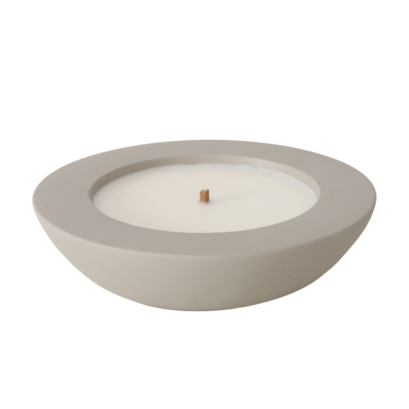 Kerzentopf Bonko,Rund,H7 cm,D27 cm, Beton, Wachs Boltze 