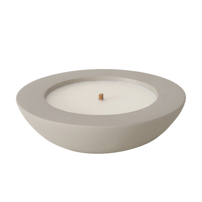Kerzentopf Bonko,Rund,H7 cm,D27 cm, Beton, Wachs Boltze 