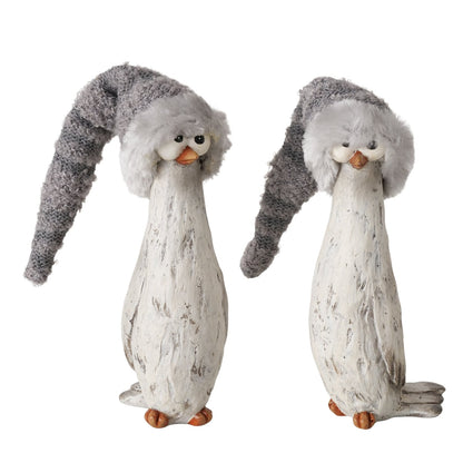 Deko Figur Wintervogel "Toffel" in 2 Varianten