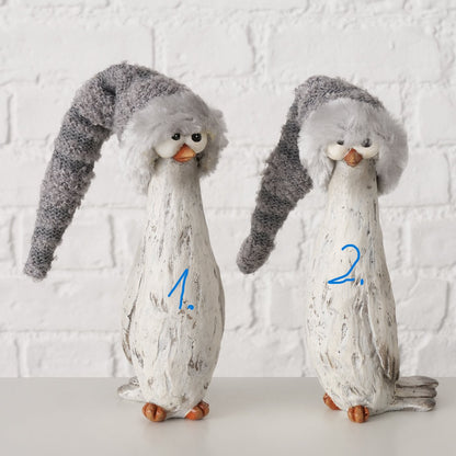 Deko Figur Wintervogel "Toffel" in 2 Varianten