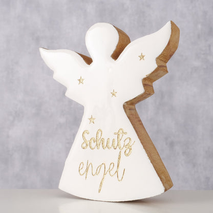 Figur Sinja Engel H 12,5 cm / Mango Cremweiß Natur 2069582 