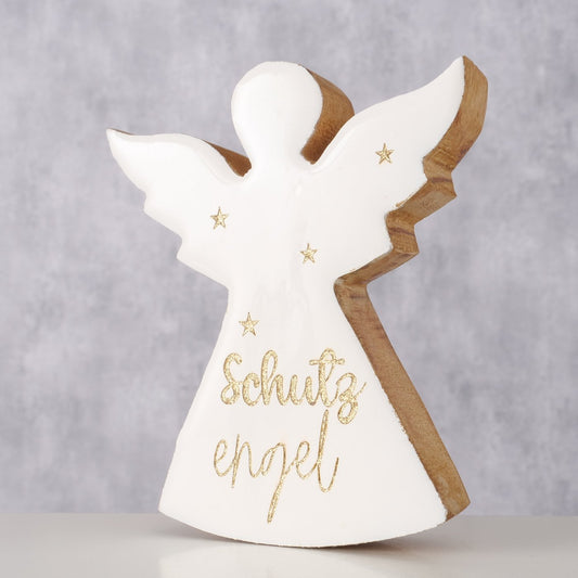Figur Sinja Engel H 12,5 cm / Mango Cremweiß Natur 2069582 