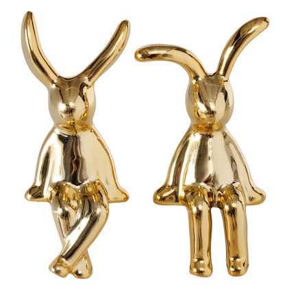 Kantenhocker Hase "Avin" goldfarbig in zwei Varianten