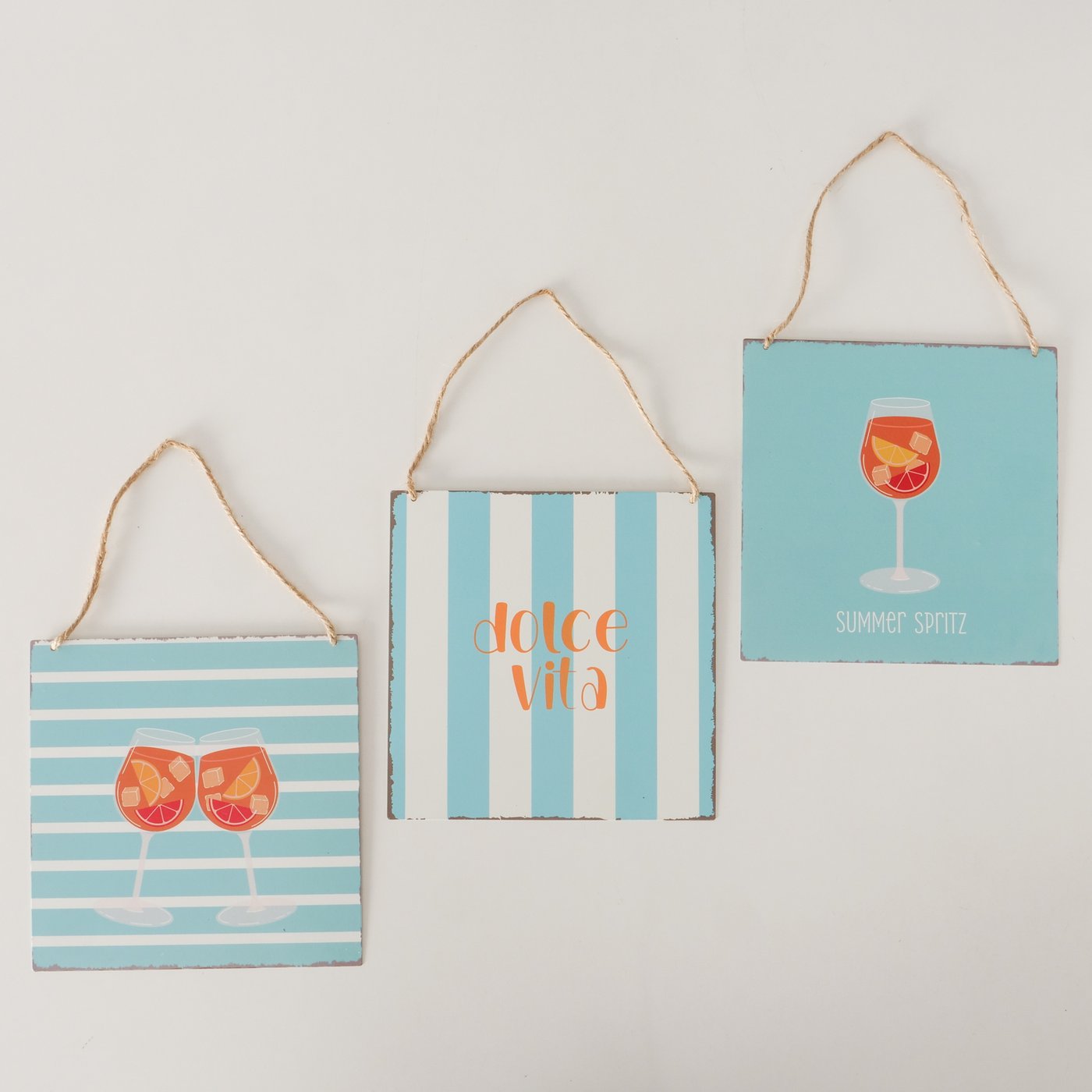 Schild Summer Spritz 3 er  Set Boltze 2080523