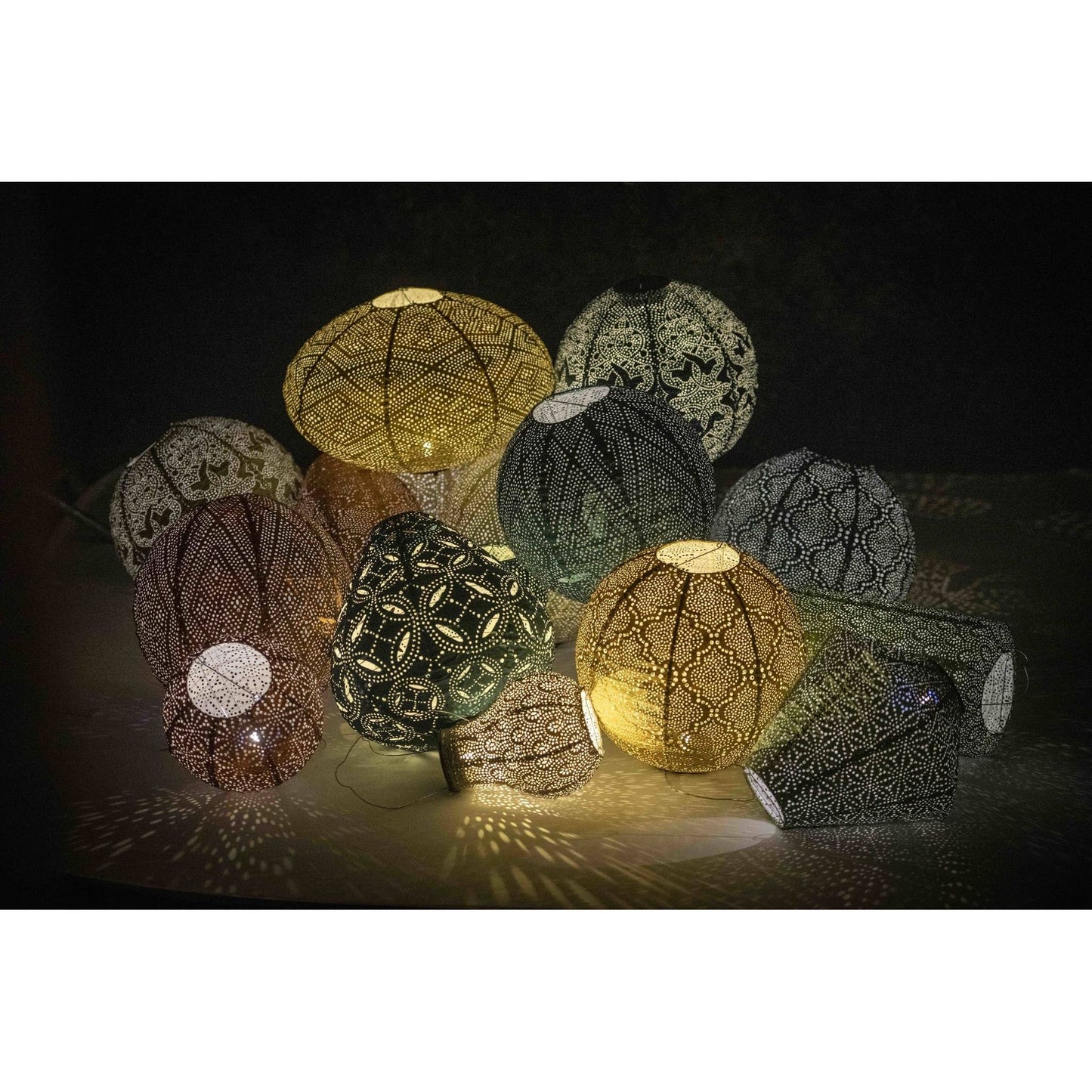 Lumiz Solar Laterne Mandela Zylinder - 18 cm