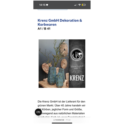KRENZ Dekorationsteller Gold