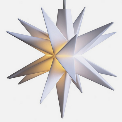 DecoTrend Sterntaler LED Baby-Stern - 18 Zacker - (8 cm Ø)