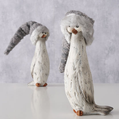 Deko Figur Wintervogel "Toffel" in 2 Varianten