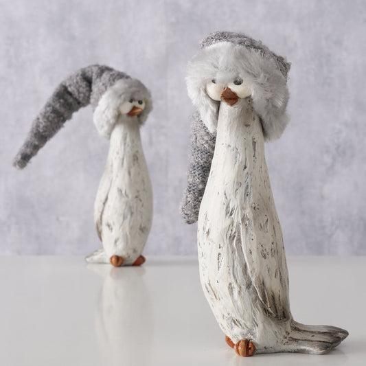 Deko Figur Wintervogel "Toffel" in 2 Varianten
