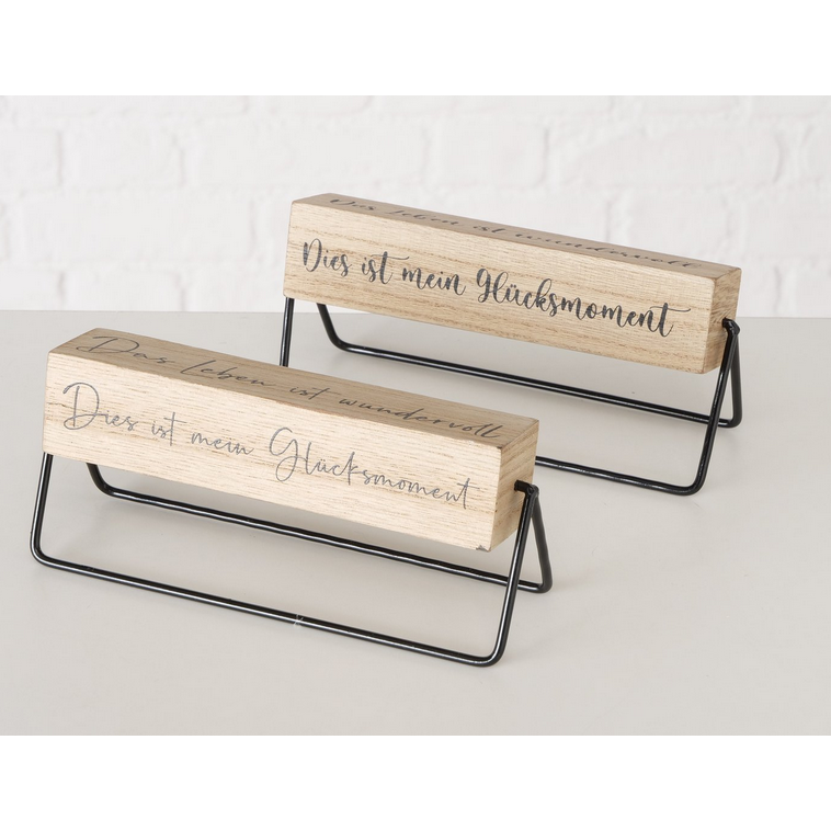 Deko Schild zum Drehen "Glücksmoment" &nbsp;in zwei Varianten