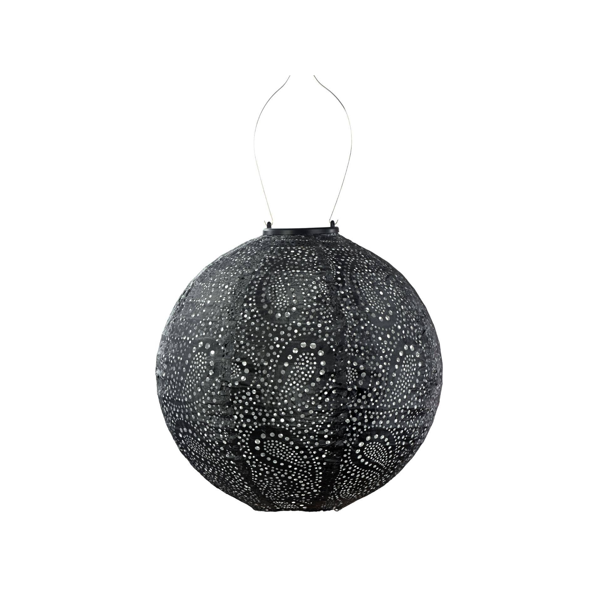 Lumiz Solar Laterne Paisley Rond - 30 cm - Dunkelgrau