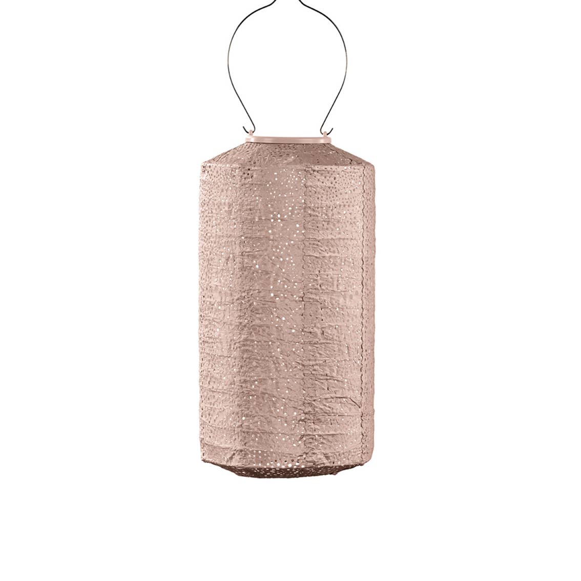Lumiz Solar Laterne Paisley Zylinder — 18 cm — Rosa