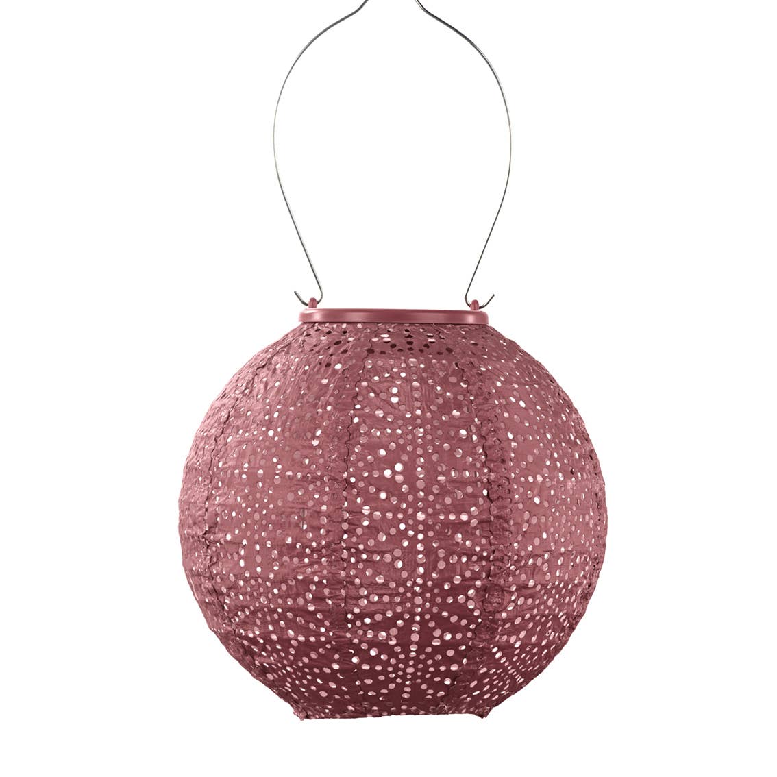 Lumiz Solar Laterne Sashiko Rund - 20 cm - Kupfer