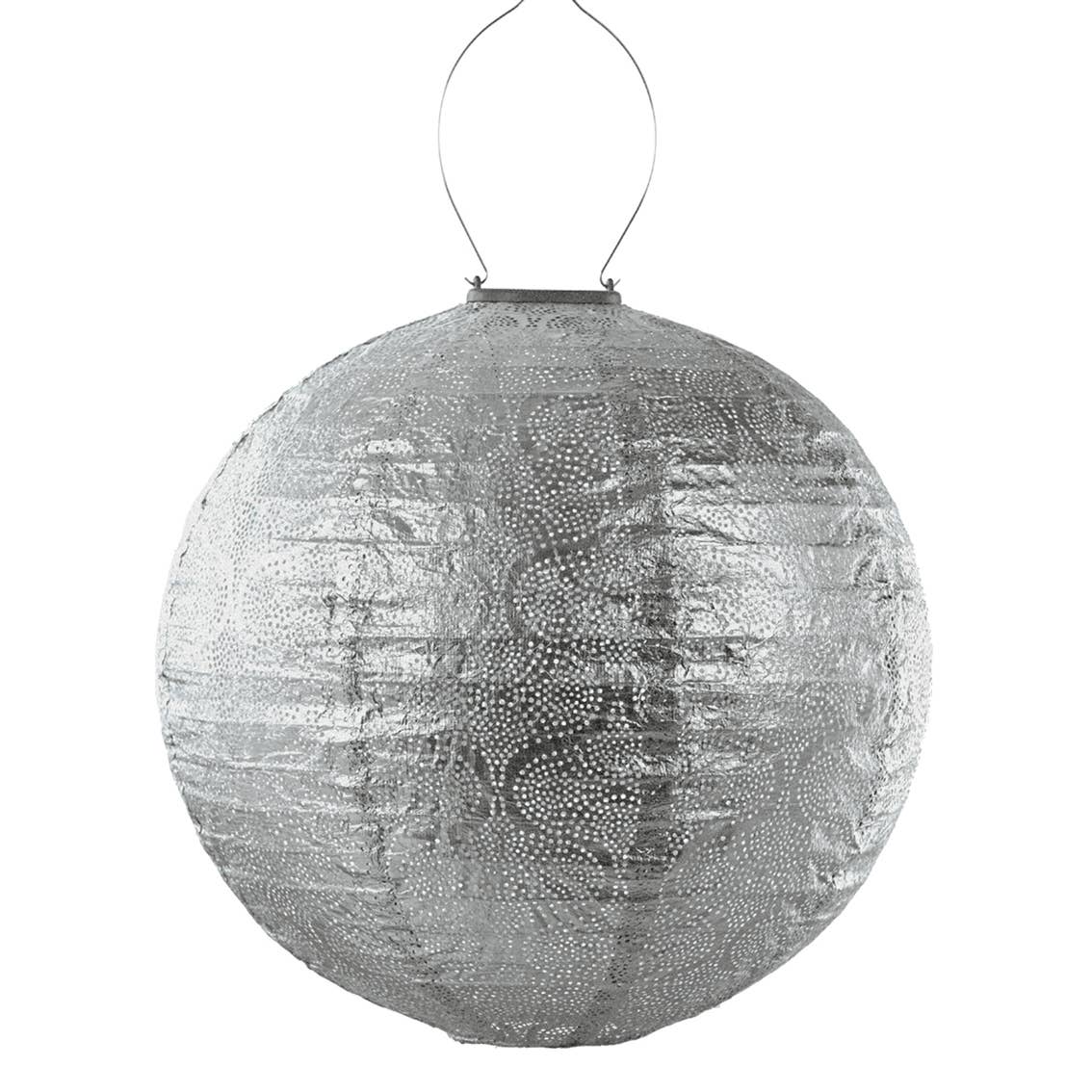 Lumiz Solar Laterne Tigres Rond - 40 cm - Silber