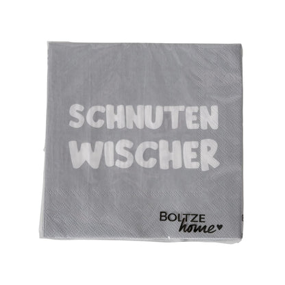 Lustige Servietten "Schnutenwischer" und "Kleckertuch" 