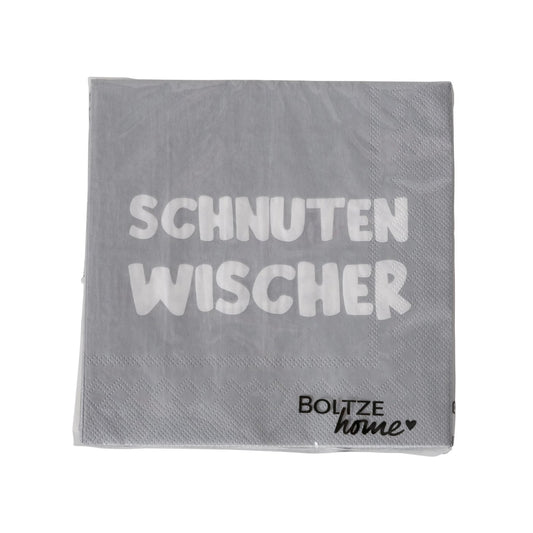 Lustige Servietten "Schnutenwischer" und "Kleckertuch" 