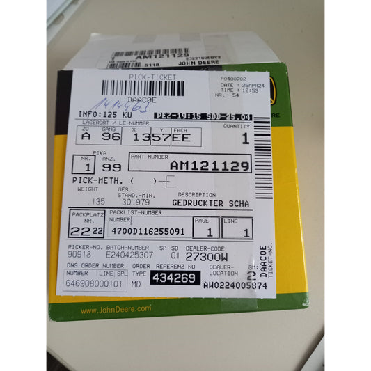 Original John Deere gedruckter Schaltkreis AM 121129