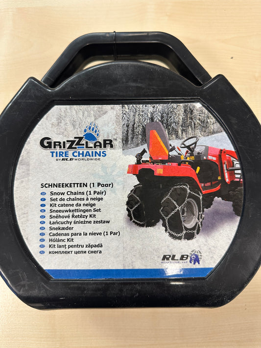 Schneeketten "Grizzlar" 18 x 9,50-8 für Rasentraktor oder Ryder