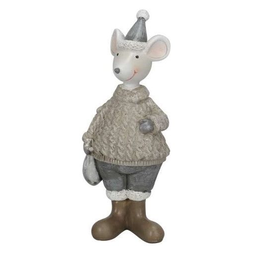 Wintermaus in braun und grau  650702000836
