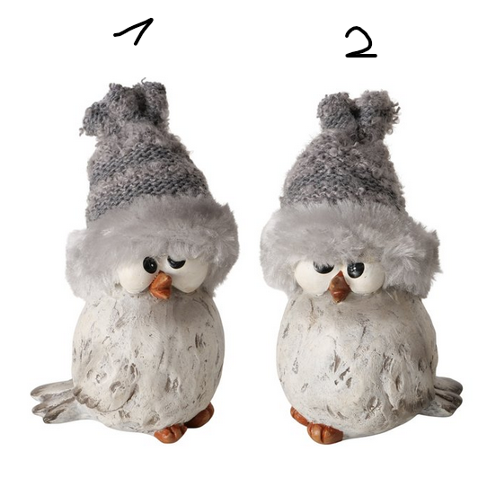 Deko Figur Wintervogel "Jano" in zwei Varianten