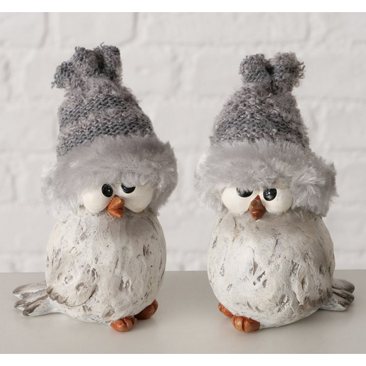 Deko Figur Wintervogel "Jano" in zwei Varianten