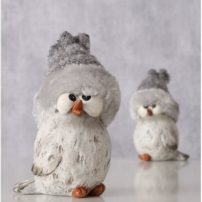 Deko Figur Wintervogel "Jano" in zwei Varianten