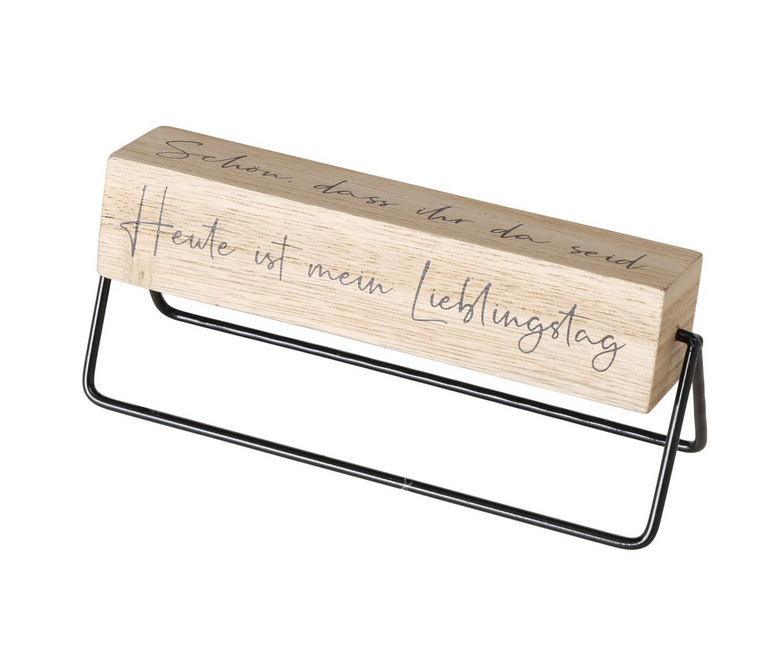 Schild Glücksmoment 2 sort.