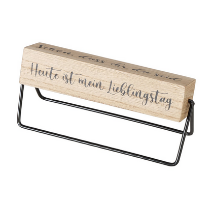 Schild Glücksmoment 2 sort.