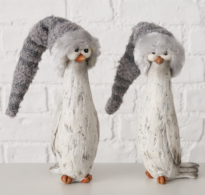 Deko Figur Wintervogel "Toffel" in 2 Varianten