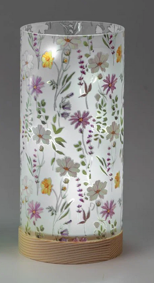 LED Deko Lichter Tischlampen Streublumen H 15 + 20  Formano F26