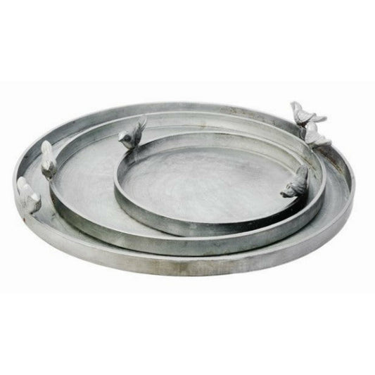 Dekoration Teller in toller Zink Optik