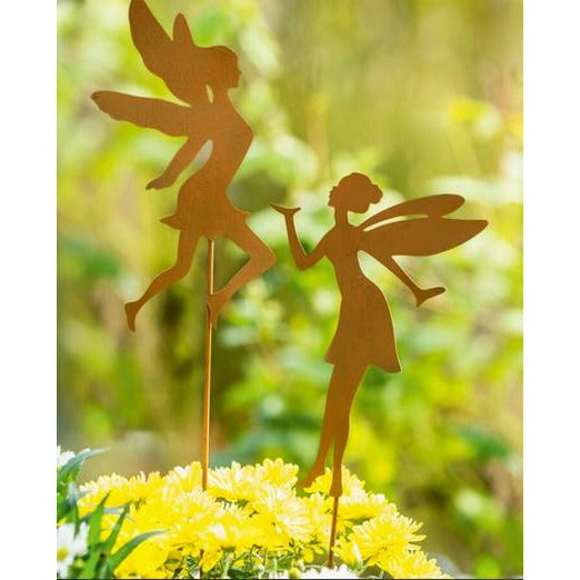 Gartendekoration / Rostdeko Feen 2 er Set