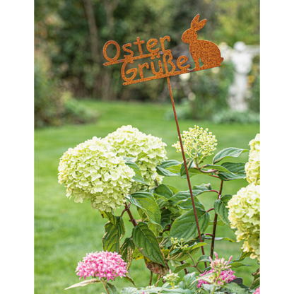 Rostdekoration / Gartendeko Frohe Ostern
