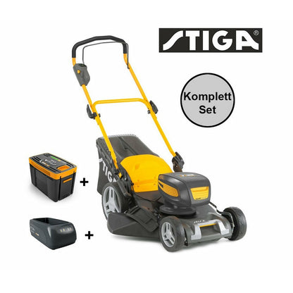 STIGA Akku-Rasenmäher Combi 743 Q AE Kit – inkl. Akku & Ladegerät
