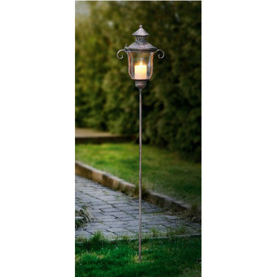 Stablaterne " Shabby- Grey " 118 cm mit Bodenstecker