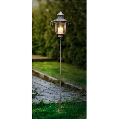 Stablaterne " Shabby- Grey " 118 cm mit Bodenstecker